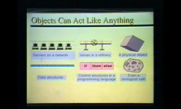 Make objects to be whole computers rather than partitioning up your design space and give users access to limited functionality. This is what all programming languages get wrong.